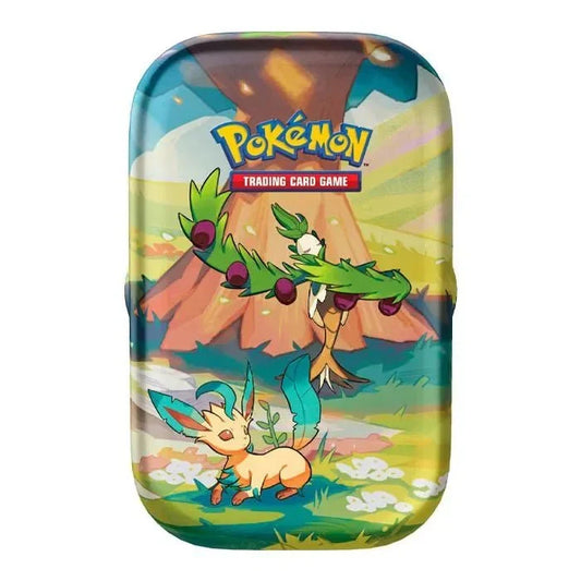Pokemon Scarlet and Violet: Vibrant Paldea Mini Tin (Leafeon and Arboliva) - CardVault Collections