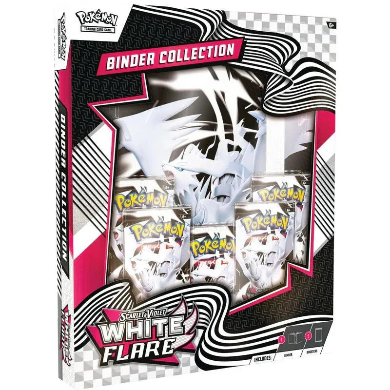 Pokemon Scarlet and Violet: White Flare Binder Collection Box - CardVault Collections