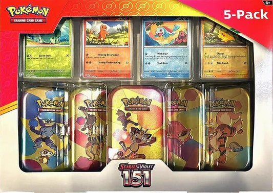 Pokemon Scarlet & Violet: 151 - Costco Tin Display (Meowth) - CardVault Collections