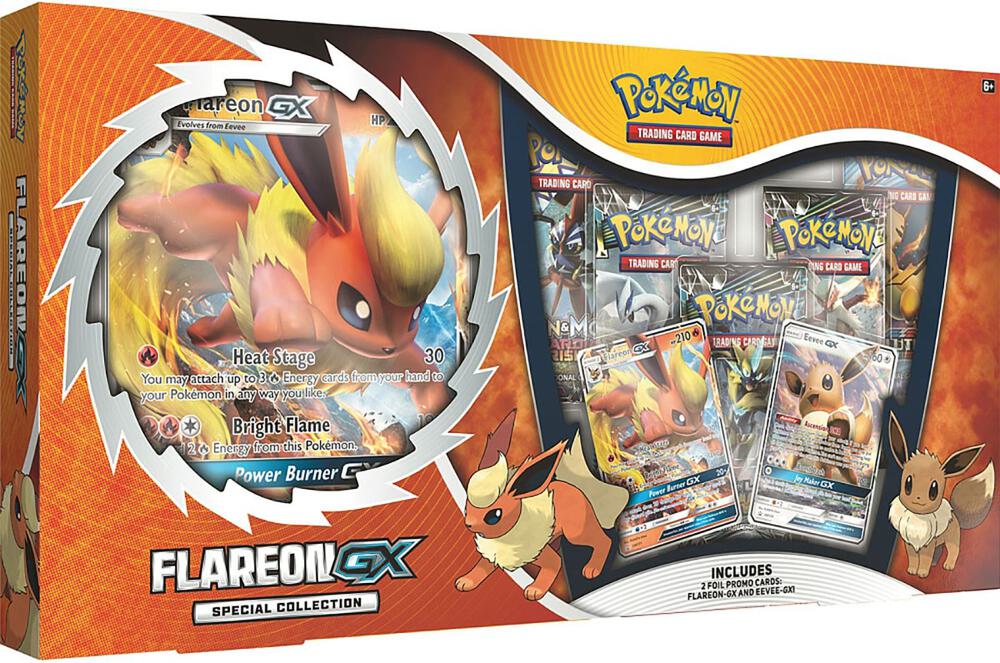 Pokemon Sun and Moon: Lost Thunder Flareon GX Special Collection Box - CardVault Collections