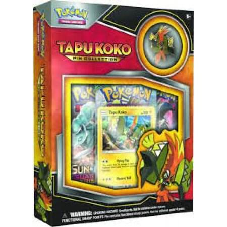 Pokemon Sun and Moon: Tapu Koko Pin Collection Box - CardVault Collections