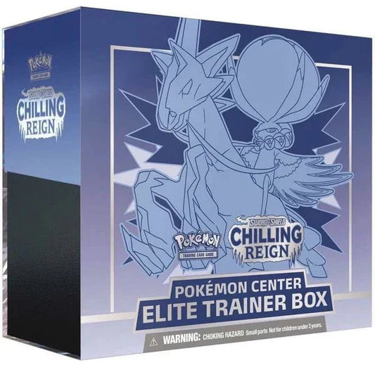 Pokemon Sword and Shield: Chilling Reign Pokemon Center Elite Trainer Box (Ice Rider Calyrex) - CardVault Collections
