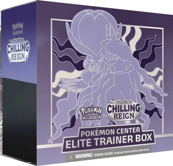 Pokemon Sword and Shield: Chilling Reign Pokemon Center Elite Trainer Box (Shadow Rider Calyrex) - CardVault Collections