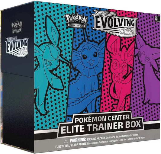 Pokemon Sword and Shield: Evolving Skies Pokemon Center Elite Trainer Box (GSEV) - CardVault Collections