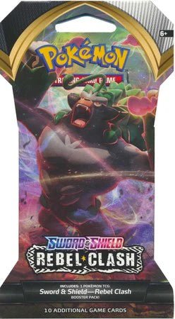 Pokemon Sword and Shield: Rebel Clash Sleeved Booster Pack - CardVault Collections