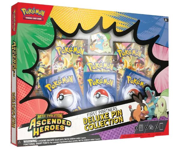 Pokemon TCG: Mega Evolution - Ascended Heroes First Partner Deluxe Pin Collection Box - CardVault Collections