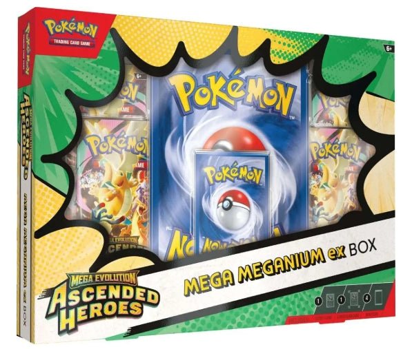 Pokemon TCG: Mega Evolution - Ascended Heroes Mega Box (Meganium Ex) - CardVault Collections