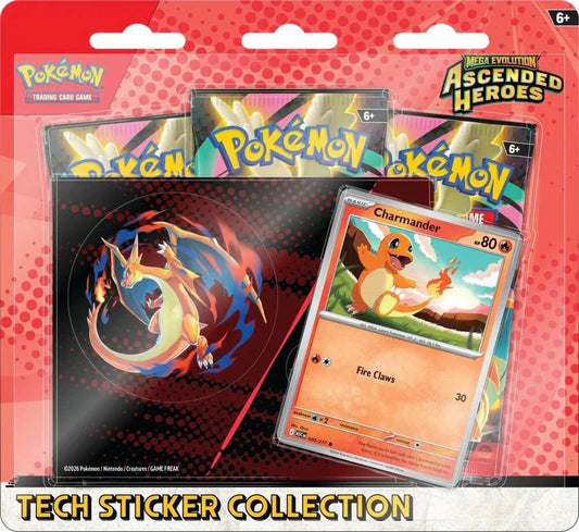 Pokemon TCG: Mega Evolution - Ascended Heroes Tech Sticker Collection (Charmander) - CardVault Collections