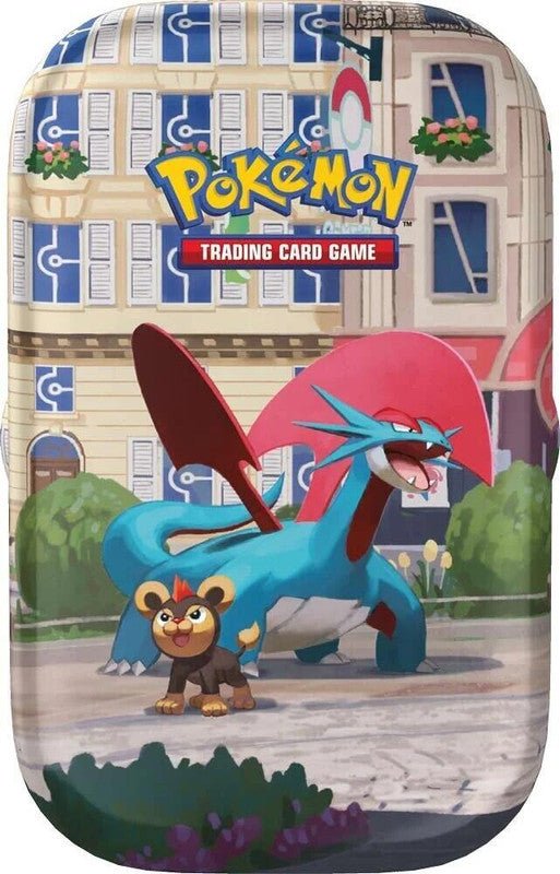 Pokemon TCG: Mega Evolution - Lumiose City Mini Tin (Salamanence and Litleo) - CardVault Collections