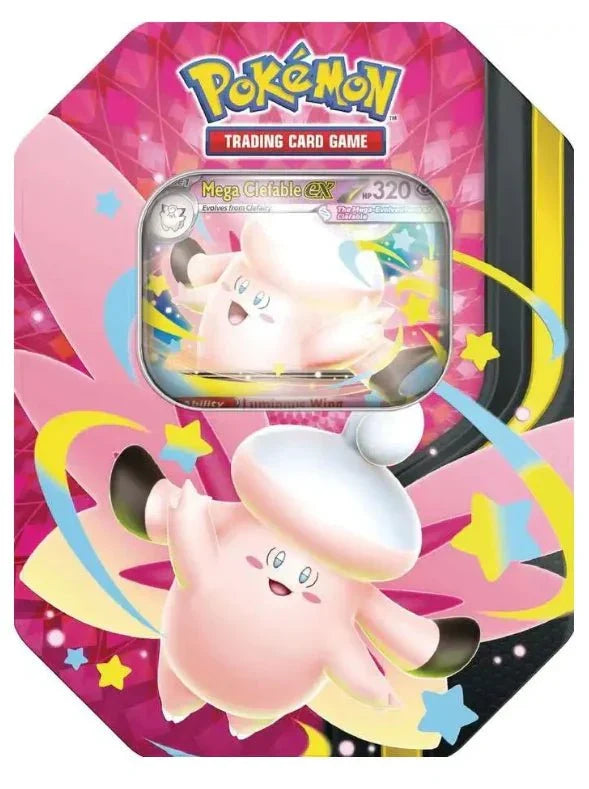 Pokemon TCG: Mega Evolution - Moonlight Tin (Mega Clefable Ex) (PRE - ORDER) - CardVault Collections