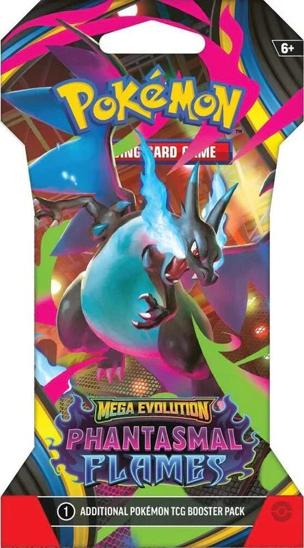 Pokemon TCG: Mega Evolution - Phantasmal Flames Sleeved Booster Pack - CardVault Collections