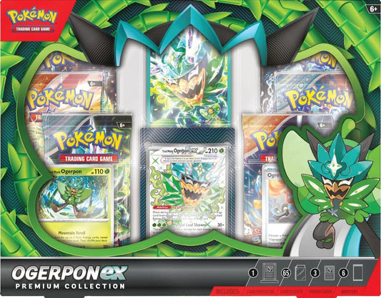 Pokemon TCG: Ogerpon Ex Premum Collection Box - CardVault Collections