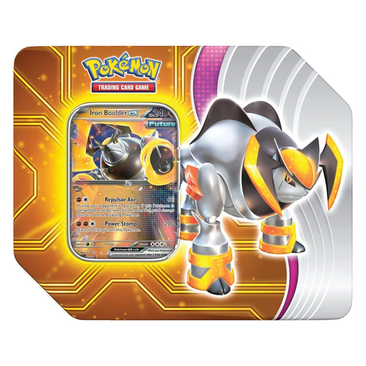 Pokemon TCG: Paradox Destinies Iron Boulder EX Tin - CardVault Collections