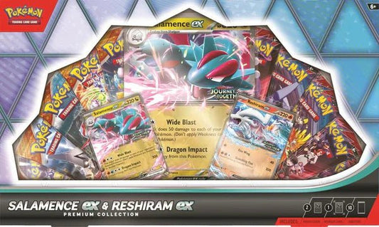 Pokemon TCG: Salamence ex and Reshiram ex Premium Collection Box - CardVault Collections