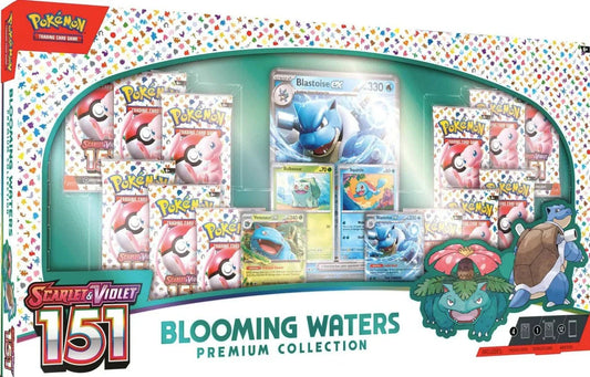 Pokemon TCG: Scarlet and Violet - 151 Blooming Waters Premium Collection Box - CardVault Collections