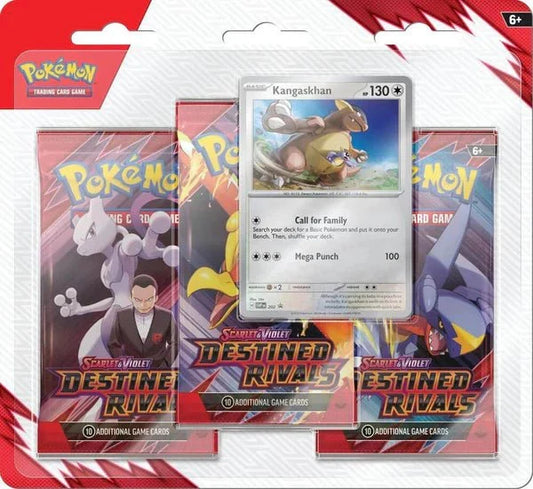 Pokemon TCG: Scarlet and Violet - Destined Rivals 3 - Pack Blister (Kangaskhan) - CardVault Collections