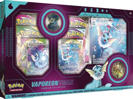 Pokemon TCG: Vaporeon VMAX Premium Collection - CardVault Collections