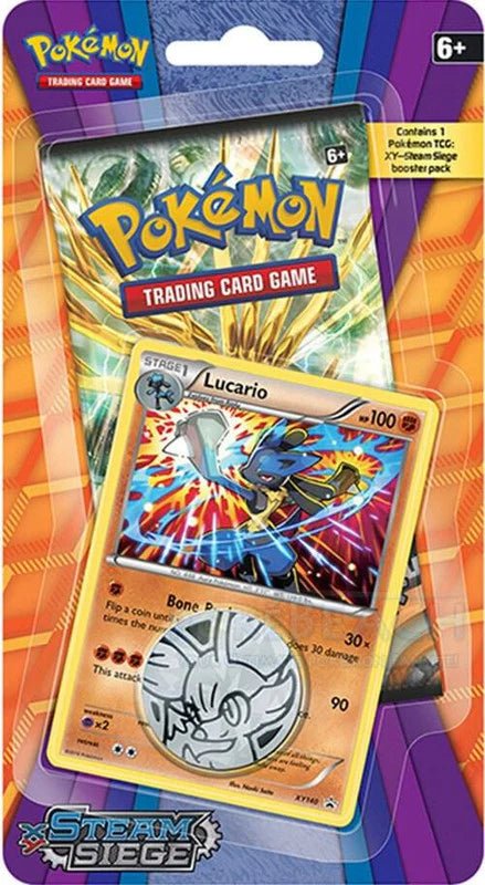 Pokemon XY: Steam Siege Checklane Blister (Lucario) - CardVault Collections